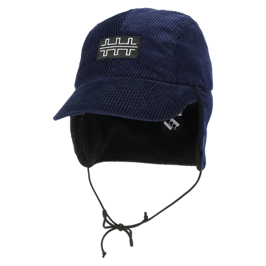 TTT CORD EARFLAP CAP NAVY