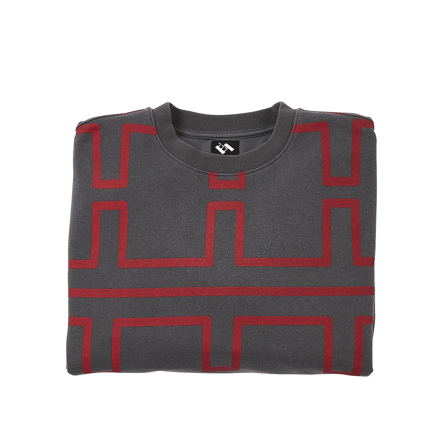 TTT OVERDYE PULSE CREW GREY / RED